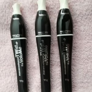 3 pcs Waterproof New Mascara Long Lasting (Black)
